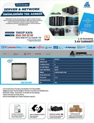 2.EL CPU SERVER E5-2690 2.90 GHz 8 CORE 16T 20MB CACHE LGA2011 FANSIZ TRAY - 2
