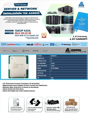 2.EL CPU SERVER E5-4890 V2 15CORE 30 THREADS 2,8GHz-3,40GHz 37,5 MB ÖN BELLEK FCLGA2011 - 2