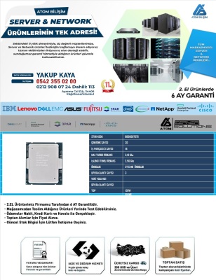 2.EL CPU SERVER E7-4880 V2 15CORE 30 THREADS 2,5GHz-3,10GHz 37,5 MB ÖN BELLEK FCLGA2011 - 2