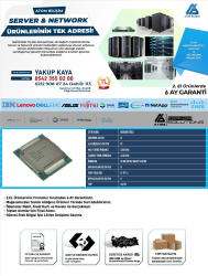 2.EL CPU SERVER İ7-5820K 6 CORE 12 THREADS 3,30GHz-3,60GHz 15MB ÖN BELLEK LGA 2011 - 2