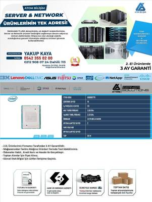 2.EL CPU SERVER SILVER 4114 2.20 GHz 10 CORE 20T 13,75MB CACHE LGA3647 FANSIZ TRAY - 2