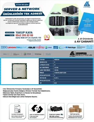 2.EL CPU SERVER X5670 2.93 GHz 6 CORE 12T 12MB CACHE LGA1366 FANSIZ TRAY - 2