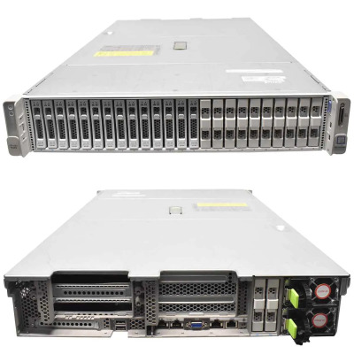 2,EL CTO SERVER CİSCO C240 M5 (GEN10) 24x2,5 SFF 1X10G 3XHDD KIZAK RAİD+BATTERY 2X1050W POWER SUPPLY ÜRETİM İÇİN - 1