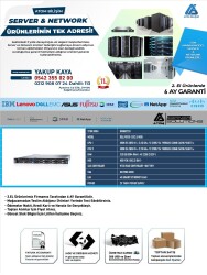 2.EL DELL R630 XEON E5 E5-2650 V4 2X CPU 128Gb Ddr4 HDD Yok 8x Bay 2.5