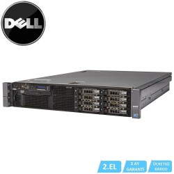 2.EL DELL R710 Xeon X5675 2X CPU 128 GB DDR3 3X 900GB 2,5 inç SAS 10K 2.EL SERVER CTO DELL R710 8X 2,5 inç HDD BAY 2X 870W POWER - 1
