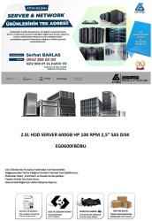 2.El Hdd Server 600Gb Hp 10K Rpm 2,5 inç Sas Dısk Eg0600Fbdbu - 2