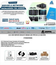 2.EL HDD SERVER SEAGATE 900GB 10K RPM 6G 2,5 inç SAS DISK ST900MM0006 - 2