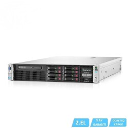 2.EL HP DL 380P GEN 8 XEON E5 E5-2697 V2 2X CPU 128 GB DDR3 3X 900GB 2,5 inç SAS 10K P420i RAID + BATTERY 2X 750W POWER - 1