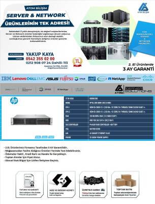 2.EL HP Dl380 Gen9 (2U) XEON E5 E5-2680 V3 2X CPU 128 GB DDR4 HDD Yok 8x 2.5 inç Bay P440AR + BATTERY 2X 500W POWER - 2