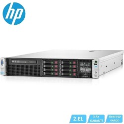 2.EL HP Dl380P G8 (2U) E5-2650 V2 2X CPU 64 GB DDR3 3X 900GB 2,5 inç SAS 10K P420i RAID + BATTERY 2X 460W POWER - 1
