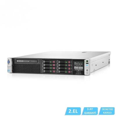 2.EL HP Dl380P Gen8 E5-2680 2X CPU 64 GB DDR3 HDD YOK 8X 2,5 BAY P420i RAID + BATTERY 2X 750W POWER - 1