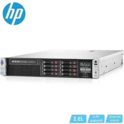 2.EL HP Dl380P Gen8 XEON E5 E5-2650 V2 2X CPU 64 GB DDR3 HDD Yok 8x 2.5