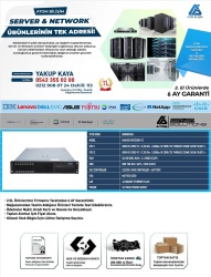 2,EL HUAWEİ RH2288H V3 E5-2650 V3 X 2 CPU 4X16GB 2133P 64GB DDR4 RAM HDD YOK 8X2,5 BY LSI3108 SAS RAİD CARR+BATTERY 2X750W POWER - 2