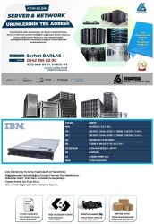 2.EL IBM X3650 M3 XEON X5675 2X CPU 64 GB DDR3 3X 300GB 15K 2,5 inç SAS LSI M5014 RAID + BATTERY 2X 675W POWER - 2