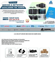 2.EL RAIL KIT IBM X3550 M3 X3650 M3 1U 2U KABİN KIZAK P/N : 69Y5022 - 2