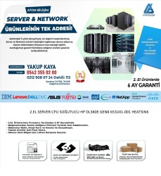 2.EL SERVER CPU SOĞUTUCU HP DL380E GEN8 653241-001 HEATSINK - 2