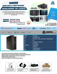 2.EL SERVER DELL PRECIOUS WORK STATION 1X E5-1650 V3 CPU 4X8GB 2400T 32GB DDR4 RAM AMD W5100 EKRTAN KARTI 1X685W POWER SUPPLY - 2