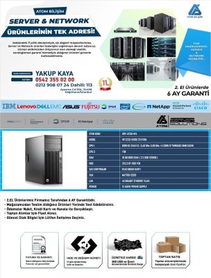 2.EL SERVER HP Z230 WORK STATION 1X1245 V3 CPU 16GB DDR3 12800E RAM K240 EKRAN KARTI 1X400W POWER - 2