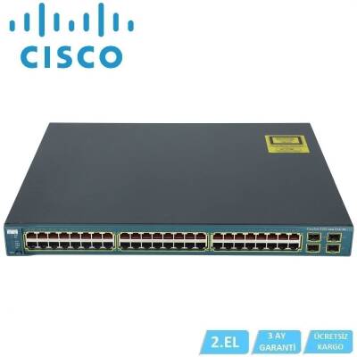 Cisco WS-C3560G-48PS 48-Port Gigabit PoE Switch - Managed, Layer 3, Ios 15, Tested