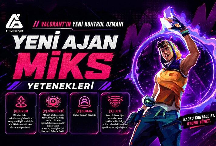 VALORANT’ın Yeni Kontrol Uzmanı: Yeni Ajan Miks