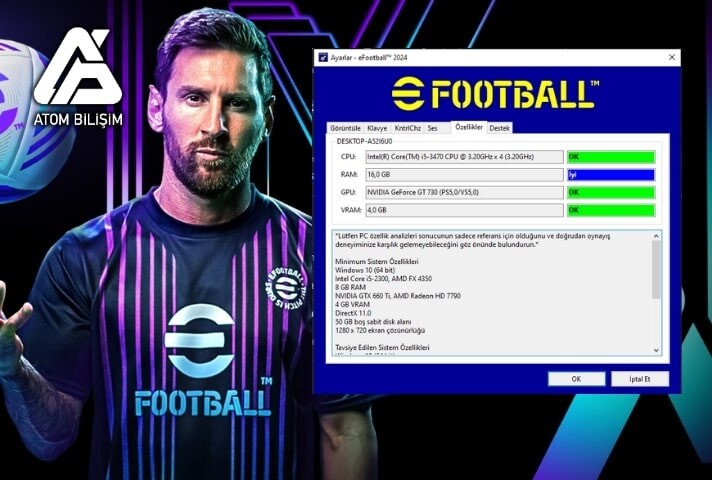 eFootball 2024 PC Sistem Gereksinimleri Nelerdir?