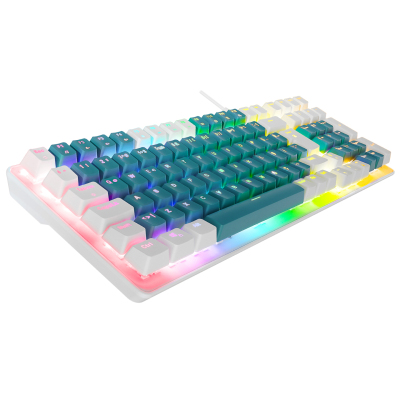 Acer eMachines EAK100 Beyaz-Yeşil RGB %96 Red Switch Kablolu Mekanik Oyuncu Klavyesi - 4