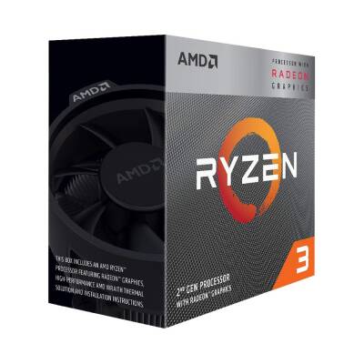 AMD Ryzen 3 3200G 3.60Ghz 6Mb 4 Çekirdek AM4 3.Gen Box İşlemci - 1