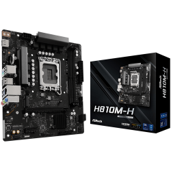 Asrock H810m-h 6400mhz DDR5 Soket 1851 M.2 Usb 3.2 Hdmı mATX Anakart - Asrock