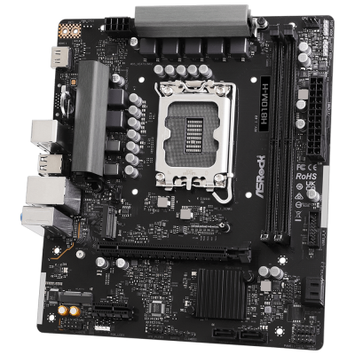Asrock H810m-h 6400mhz DDR5 Soket 1851 M.2 Usb 3.2 Hdmı mATX Anakart - 4