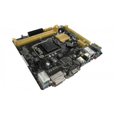 Asus H81M-P-SI Sata Ddr3 1600MHz Usb 2.0 Dvi Hdmi Ses Lan 1150P 4.Gen Anakart - 1