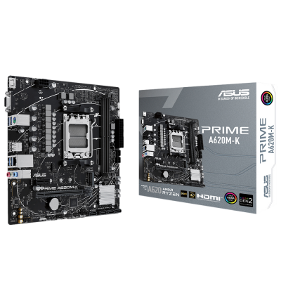 Asus Prime A620M-K AMD AM5 DDR5 Micro ATX Anakart - 1