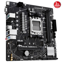 Asus Prime A620M-K AMD AM5 DDR5 Micro ATX Anakart - 4