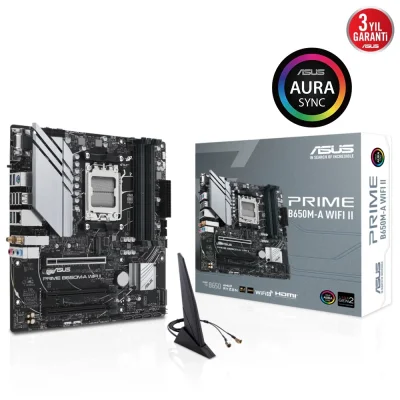 Asus Prime B650M-A WIFI II RGB M.2 DDR5 AM5 Anakart - 1