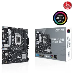 Asus Prime B760M-K D4 RGB M.2 mATX DDR4 LGA1700 Anakart - 1