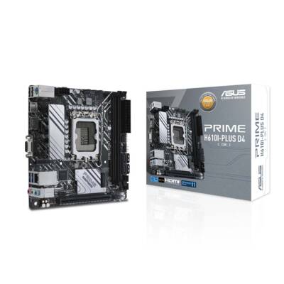 Asus Prime H610I-Plus D4-CSM M.2 Sata Ddr4 3200MHz Usb 3.2 Vga Hdmi Ses G.Lan 1700P ITX Anakart - 1