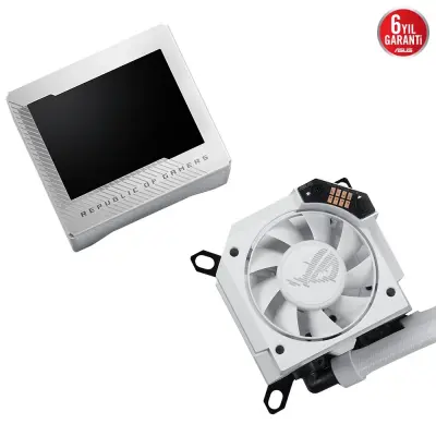 Asus ROG Ryujin III 240 ARGB OLED LCD Beyaz Sıvı S - 4