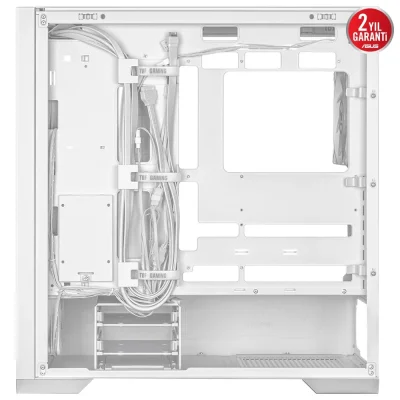 Asus TUF Gaming GT302 ARGB Temperli Cam Beyaz E-ATX Mid Tower Kasa - 6