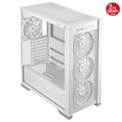 Asus TUF Gaming GT302 ARGB Temperli Cam Beyaz E-ATX Mid Tower Kasa - 2
