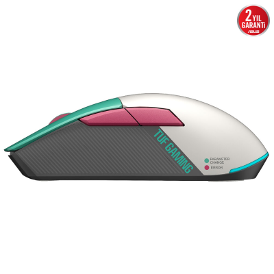 Asus TUF Gaming Mini Hatsune Miku Edition Şarjlı Optik Kablolu/Kablosuz Oyuncu Mouse - 4