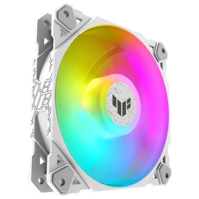 Asus TUF Gaming TF120 ARGB Beyaz 120mm 3'lü Set Kasa Fanı - 3