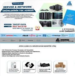 ATEN CL1000 2 EL SERVER KAYAR MONİTÖR 17İNÇ - 2