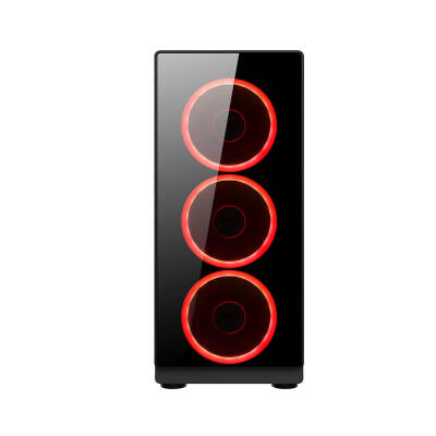 Babylon Wizard 192-7 4x Red Fan USB 3.0 400W ATX Gaming Bilgisayar Kasası - 2