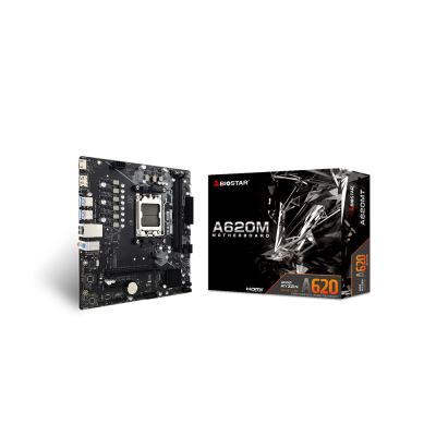 Biostar A620MT-E AMD AM5 DDR5 6000Mhz HDMI DP 1xM2 mATX 2XDIMM,128GB MAX - 1