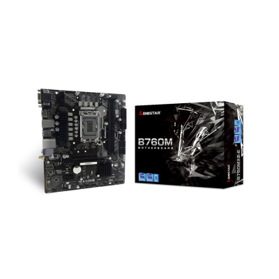Biostar B760MX2-E Intel 1700p DDR4 4400(OC) HDMI VGA M2 mATX WiFi 6,1xM.2, 2xDIMM, 64GB MAX, HDMI 4K2K, 2xUSB 3.2, 4xUSB 2.0 Anakart - 1