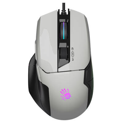 Bloody W70 MAX 10000 Cpi Usb Kablolu Beyaz Gaming Optik RGB-UC3 4 Aktif Kablolu Siyah Gaming Mouse - 1