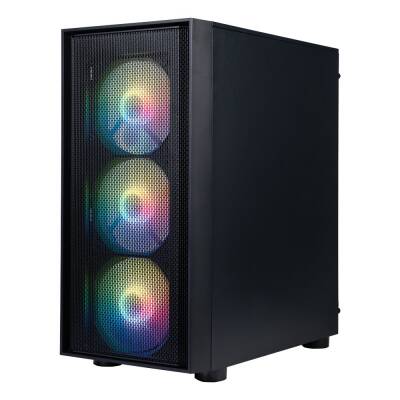 Bosphorus 3401 4x Rainbow Fan USB 3.0 400W ATX Mesh Panel Gaming Bilgisayar Kasası - 2