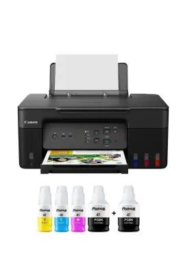 Canon Pixma G3430 Wi-Fi + Tarayıcı + Fotokopi Renkli Çok Fonksiyonlu Mürekkep Püskürtmeli Yazıcı - 3