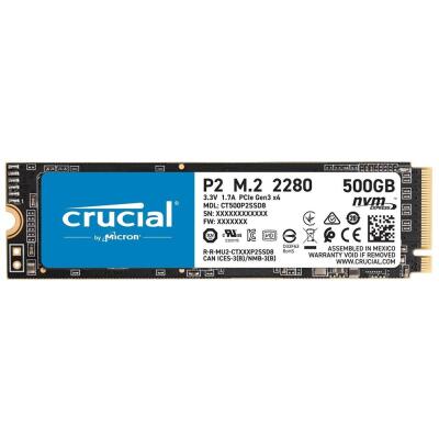 Crucial 500GB P2 Serisi 3D NAND NVMe M.2 SSD (2300/930) - 1