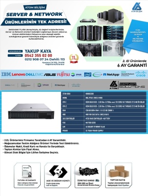 Dell R 740 Xeon 6138 GOLD 2X CPU 8x32gb 2666v 256gb HDD YOK 16X 2,5