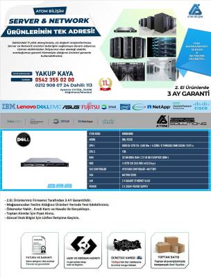 Dell R330 XEON E3 E3-1270 V5 32GB 2133 ECC RAM 1 X 6TB 12G 3,5 SAS HDD 4X3,5 HDD BY 350W ÇİFT POWER Server (2.EL) - 1